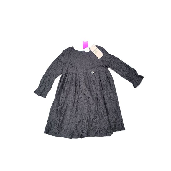 Girl's Black Lace Dress By Bonny Billy 5/6T DRESS BLACK - Picture 1 of 1